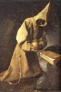ZURBARAN  Francisco de Meditation of St Francis Spain oil painting artist
